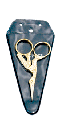 Bird Scissor Gold Handle (Silk)
