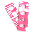 Toe Separators - Mixed Colors (white / red) pair