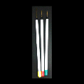 STL Nail Art Brush 1.2.3 ( 3pcs / set )