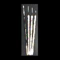 STL Art Brush Flowered Handles ( 4pcs/ set )