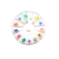 3D Plastic Shaped Nail Art - Turtles (12pcs) -