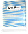 White Cushioned Acrylic/Natural Nail Files 100/100 (50pcs/bg)