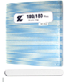 White Cushioned Acrylic/Natural Nail Files 180/180 (50pcs/bg)