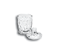 Glass Liquid Dish With Lid #338
