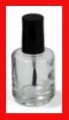 Empty Clear Polish Bottle 1/2oz.